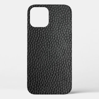 黒のスキンテクスチャスキン iPhone 12ケース