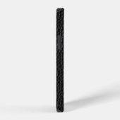 黒のスキンテクスチャスキン iPhoneケース (右側面)