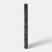 黒のスキンテクスチャスキン iPhoneケース (左側面)