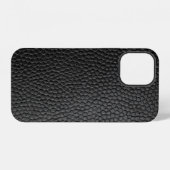 黒のスキンテクスチャスキン iPhoneケース (裏面横)