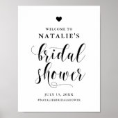 黒のスクリプはっきりしたトブライダルシャワーへようこそ ポスター (正面)