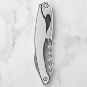 黒のスクリプト |モノグラムスタイリッシュミニマモダンリスト ソムリエナイフ (裏面)