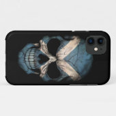 黒のスコットランドの旗のスカル Case-Mate iPhoneケース (裏面(横))
