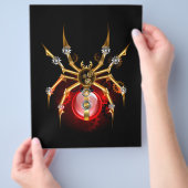 黒のスチームパンク蜘蛛 チラシ (手)