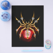 黒のスチームパンク蜘蛛 チラシ (シングル)