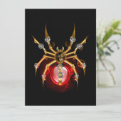 黒のスチームパンク蜘蛛 招待状 (スタンド正面)