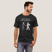 黒のスティックマン・ワークアウト・Tシャツ Tシャツ (正面フル)