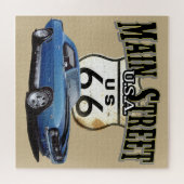 黒のストライプとのメイン・ストリートカスタムなCamaro ジグソーパズル (横)