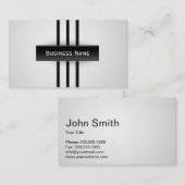 黒のストライプのスポーツのスタイルの名刺 名刺 (正面/裏面)