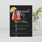 黒のスプリッツカクテル 招待状 (スタンド正面)