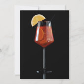 黒のスプリッツカクテル 招待状 (裏面)