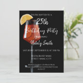 黒のスプリッツカクテル 招待状 (スタンド正面)