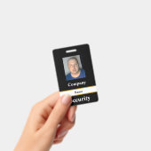 黒のセキュリティIDバッジ バッジ (手持ち)