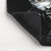 黒のダイヤモンド指輪 マウスパッド (コーナー)