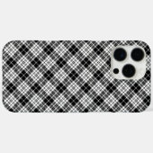 黒のチェック柄 Case-Mate iPhoneケース (裏面 (横))