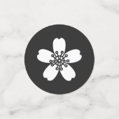 黒のチャーミング桜 テーブルコンフェッティ (スモール正面)