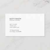 黒のテクスチャ | シンプル | パター芸術的ン 名刺 (裏面)