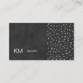 黒のテクスチャ | シンプル | パター芸術的ン 名刺 (正面)