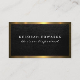 黒のテクスチャ |金ゴールドメタリック輝き 名刺