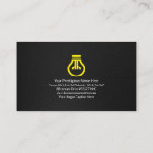 黒のテグランジクスチフェイクャ銀球電気 名刺 (裏面)