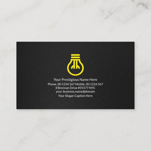 黒のテグランジクスチフェイクャ銀球電気 名刺 (裏面)