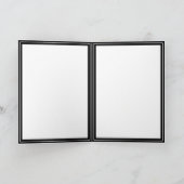 黒のトリム写真テンプレート カード (内部)