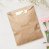 黒のトレンディーエレガント名（姓） |タン・ブラウン フェイバーバッグ (封をした状態)