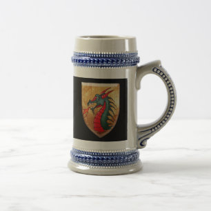 黒のドラゴンの盾 ビールジョッキ