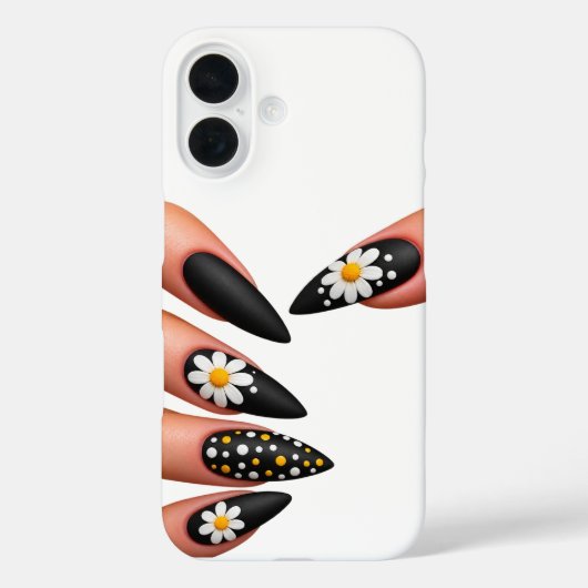 黒のネイルスタイル Case-Mate iPhoneケース (裏面)