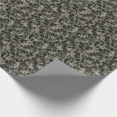 黒のネットワークニューロン – シームレスなパターン。 ラッピングペーパー (角)