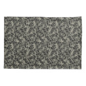 黒のネットワークニューロン – シームレスなパターン。 枕カバー (裏面)