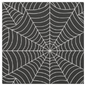 黒のハロウィンの蜘蛛の巣 ファブリック (クローズアップ)