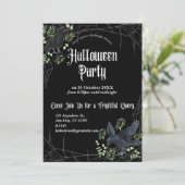 黒のハロウィンパーティー招待状 - レイヴン 招待状 (スタンド正面)