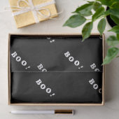 黒のハロウィーンのブー語 薄葉紙 (ギフト)