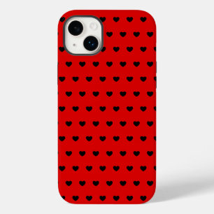 黒のハートクールを打つ赤 Case-Mate iPhone 14 PLUSケース