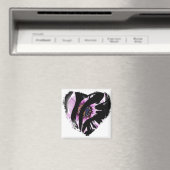 黒のハートストライプ マグネット (インサイチュ (食洗機))