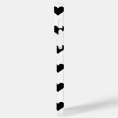 黒のハートパターン Case-Mate iPhoneケース (裏面 / 左)