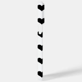 黒のハートパターン Case-Mate iPhoneケース (裏面 / 右)