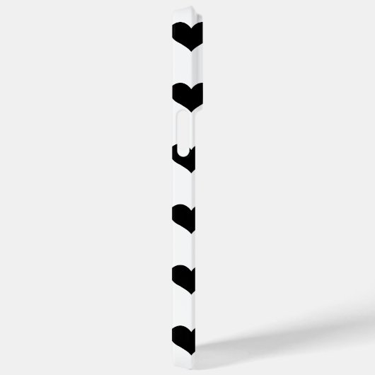 黒のハートパターン Case-Mate iPhoneケース (裏面 / 右)