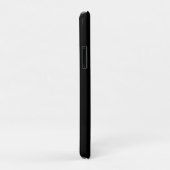 黒のハート付きゴールドの肉球 Case-Mate iPhoneケース (裏面/右)