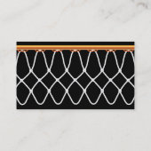 黒のバスケットボールたがのNet_texture_hoopの網 名刺 (裏面)