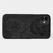 黒のバラのペア Case-Mate iPhoneケース (裏面(横))