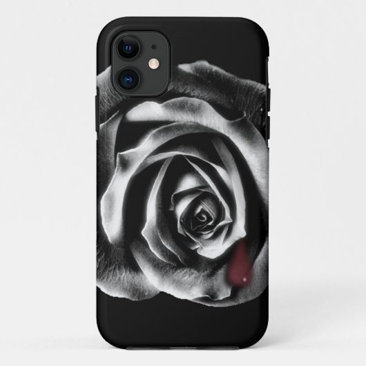 黒のバラの吸血鬼のiphoneの場合 Case-Mate iPhoneケース (裏面)