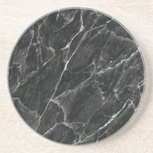 黒のバラの装飾的な石-静脈及びキャラクター コースター (正面)