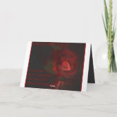 黒のバレンタインのばら色の~ シーズンカード (裏面)