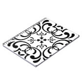 黒のパターン ノートブック (左側)