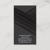 黒のパネル 名刺 (裏面)