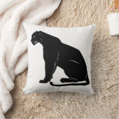 黒のパンサーシルエット クッション (ブランケット)