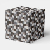 黒のピクセルパターン フェイバーボックス (裏面サイド)