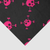 黒のピンクのどくろ印 薄葉紙 (詳細)